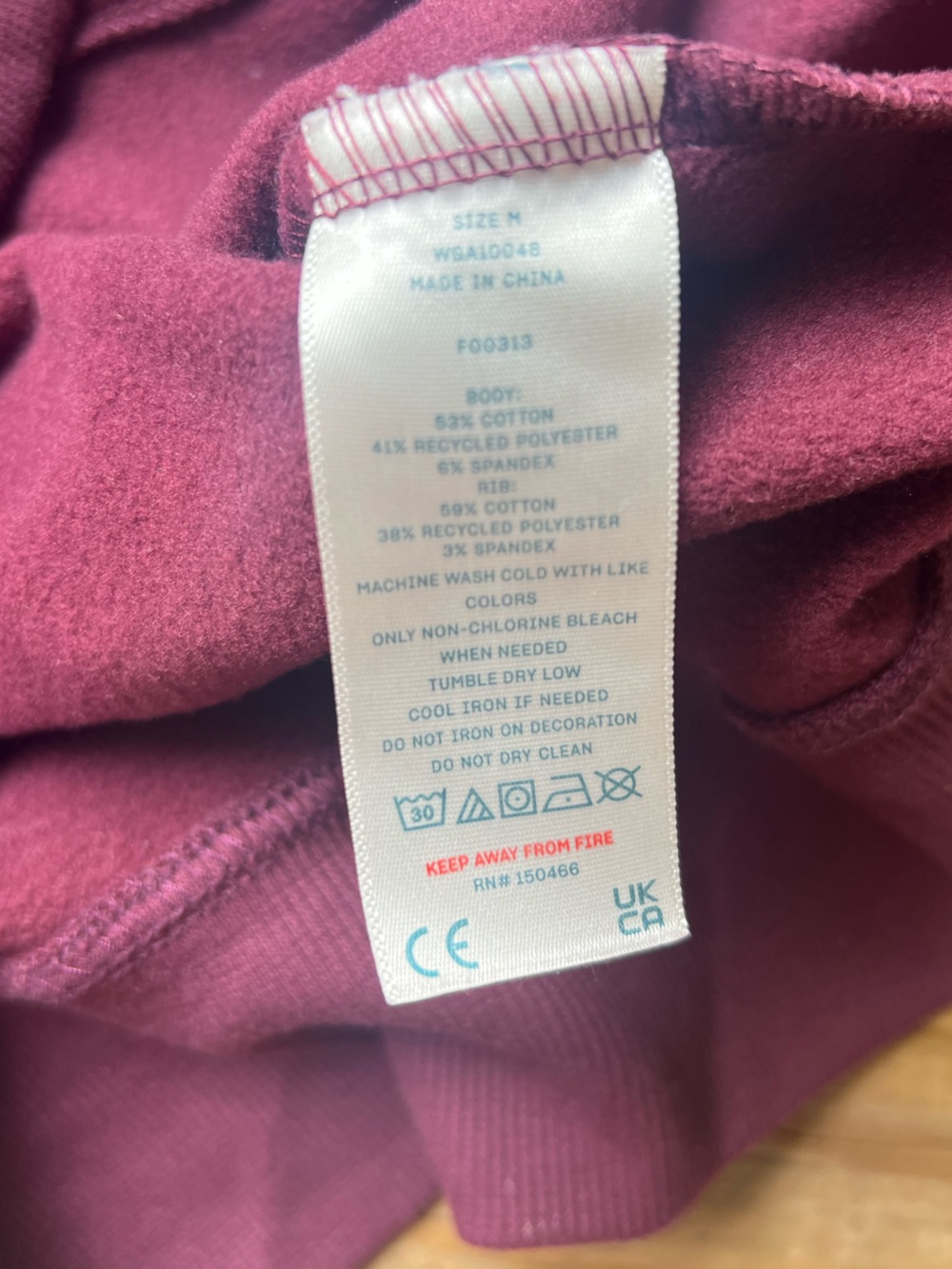 Wandersoft Dark Purple Medium Fleece Hoodie - Picture 7 of 11